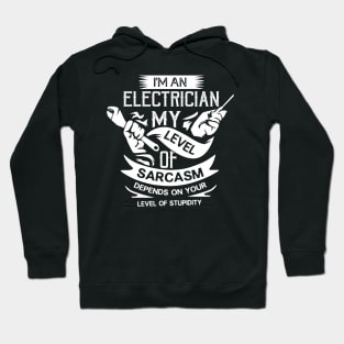 Funny Sarcastic Journeyman Electrician Wireman Linesman Gift Hoodie